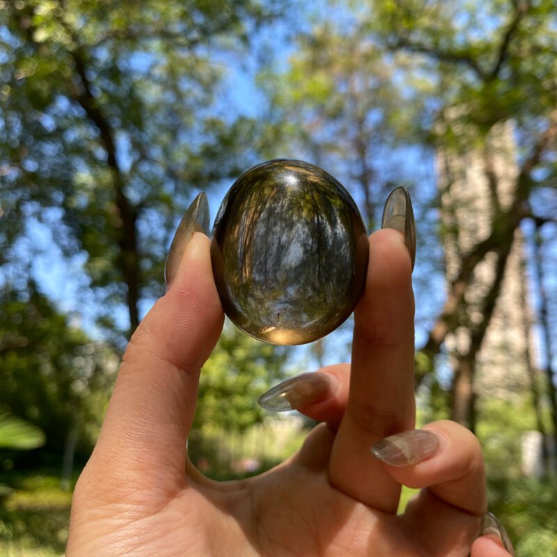 Smoky Quartz Plam Stone