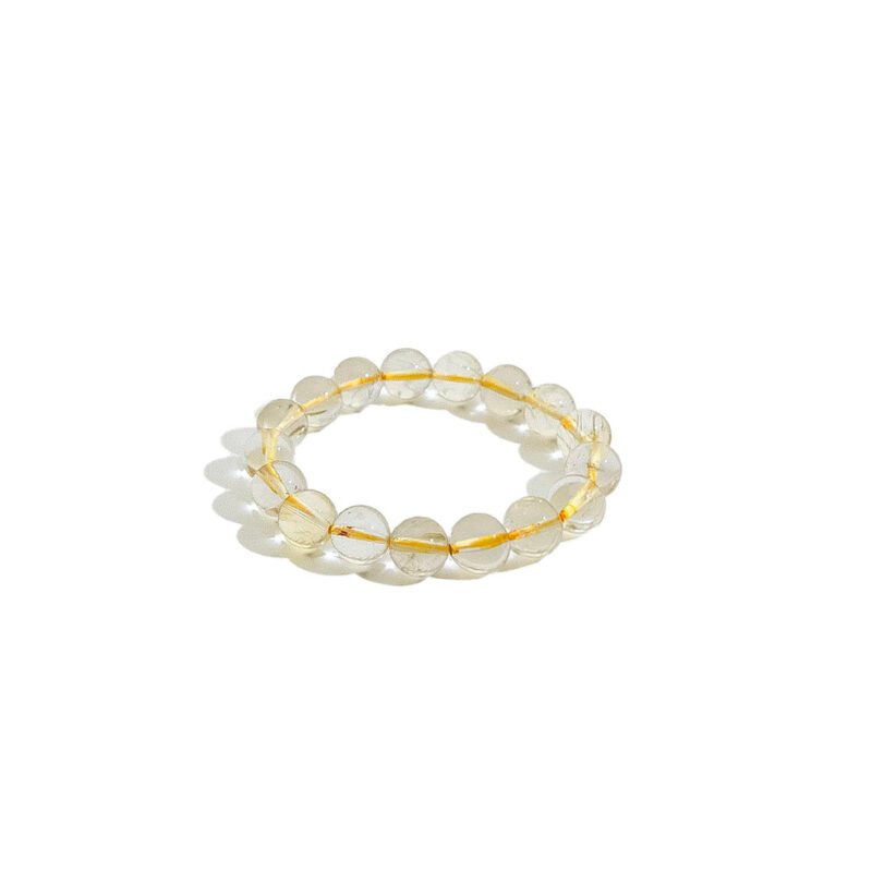 Citrine Rutilated Quartz Bracelet