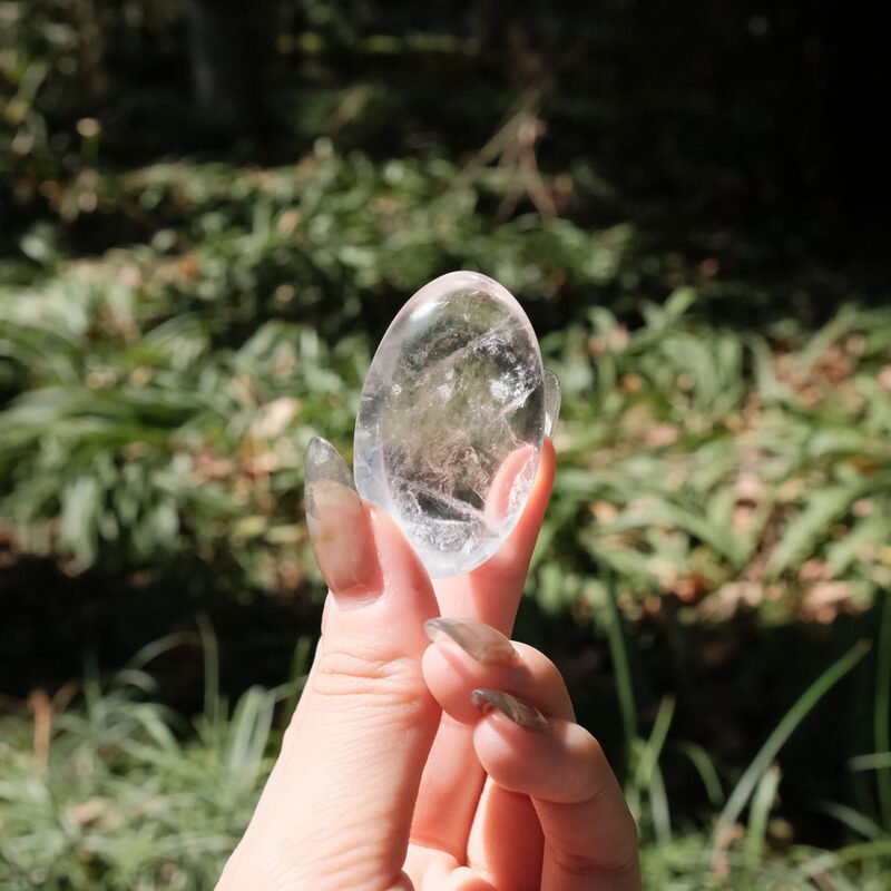 Clear Quartz Plam stone