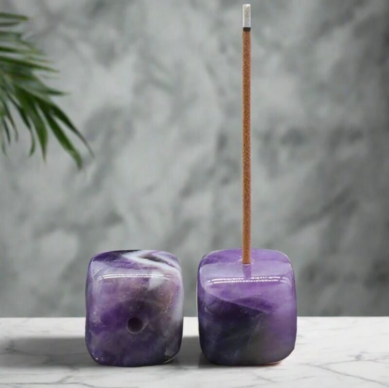 Crystal Cube incense Holder