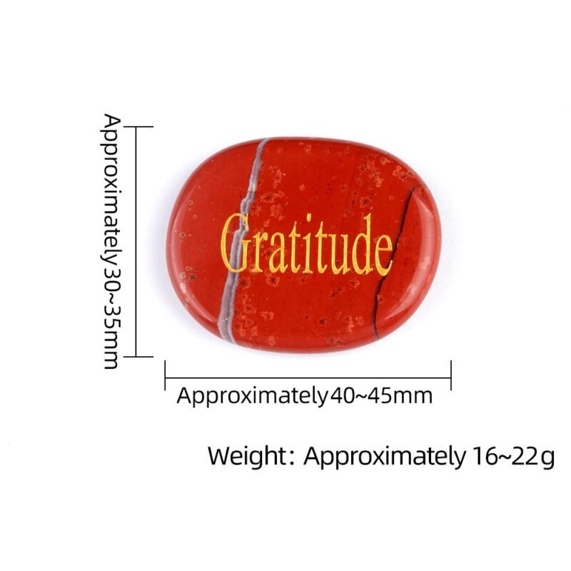 Engraved Natural Crystal Palm Stone & Healing Power Stone - Image 4