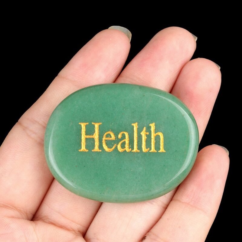 Engraved Natural Crystal Palm Stone & Healing Power Stone - Image 5