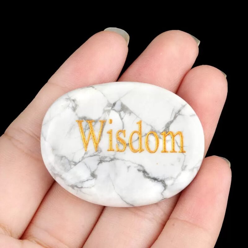 Engraved Natural Crystal Palm Stone & Healing Power Stone - Image 18