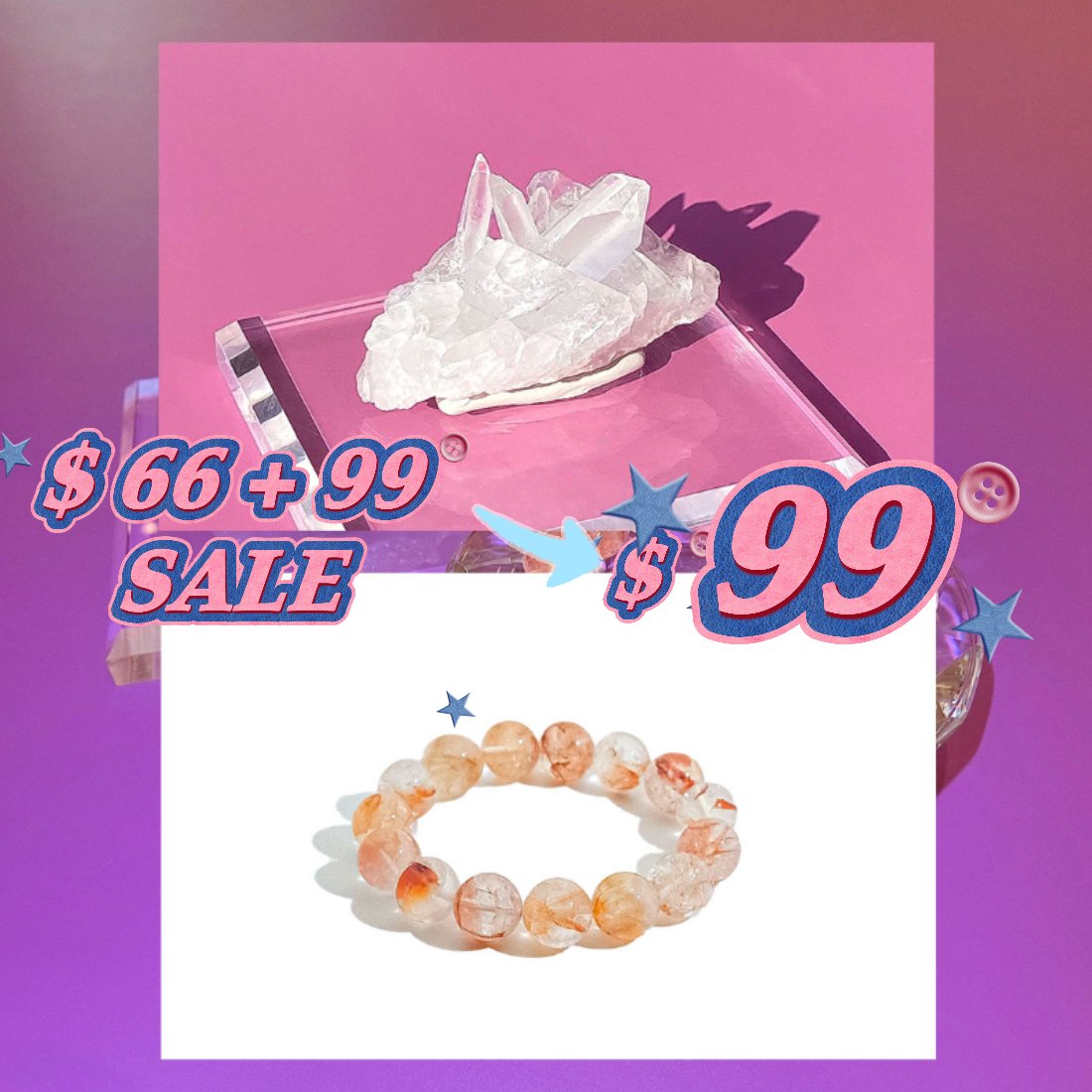 Sale* Red Hematite Quartz Bracelet Purification Set - Image 2